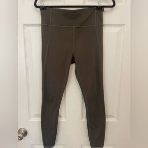 Athleta Grey/Brown Cropped Leggings